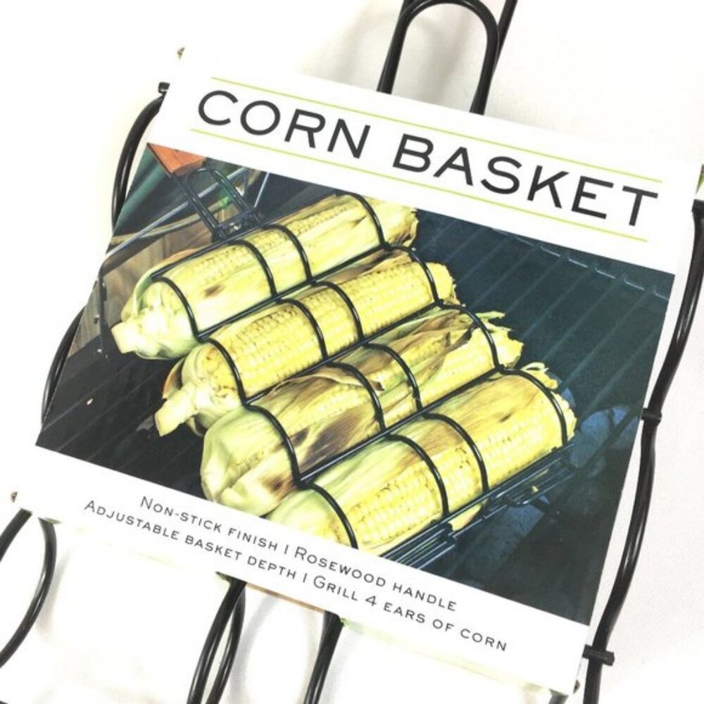 BBQ Four Ears of corn Charcoal Grill Holder NWT NOS